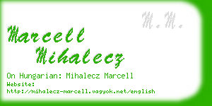 marcell mihalecz business card